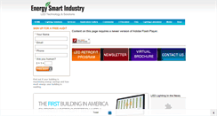 Desktop Screenshot of energysmartindustry.com
